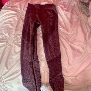 Purple Seamless Workout Leggings